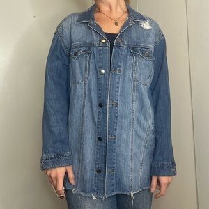 BP distressed denim jacket
